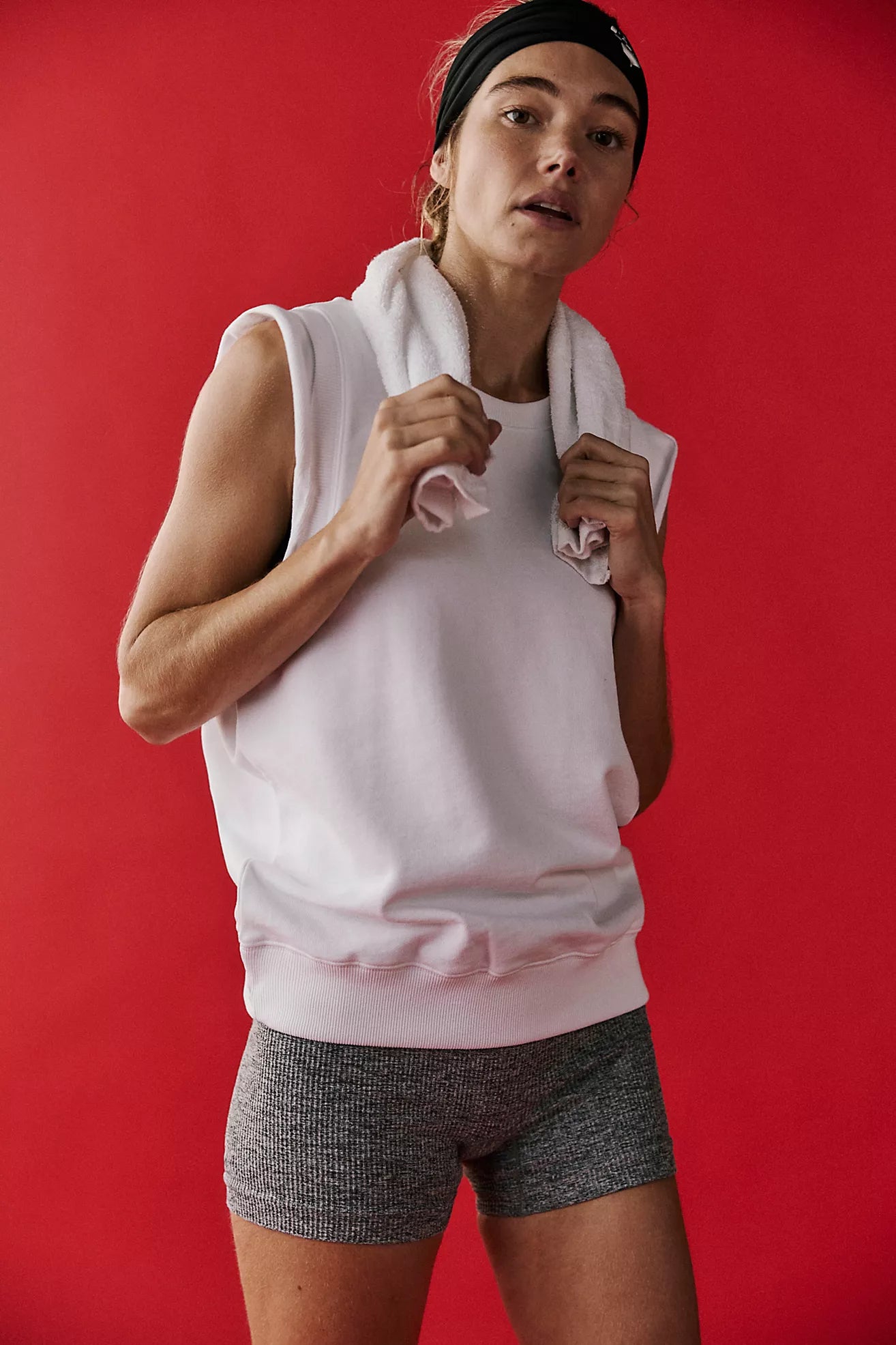 Free People Movement Womens Flutter Tank Ivory