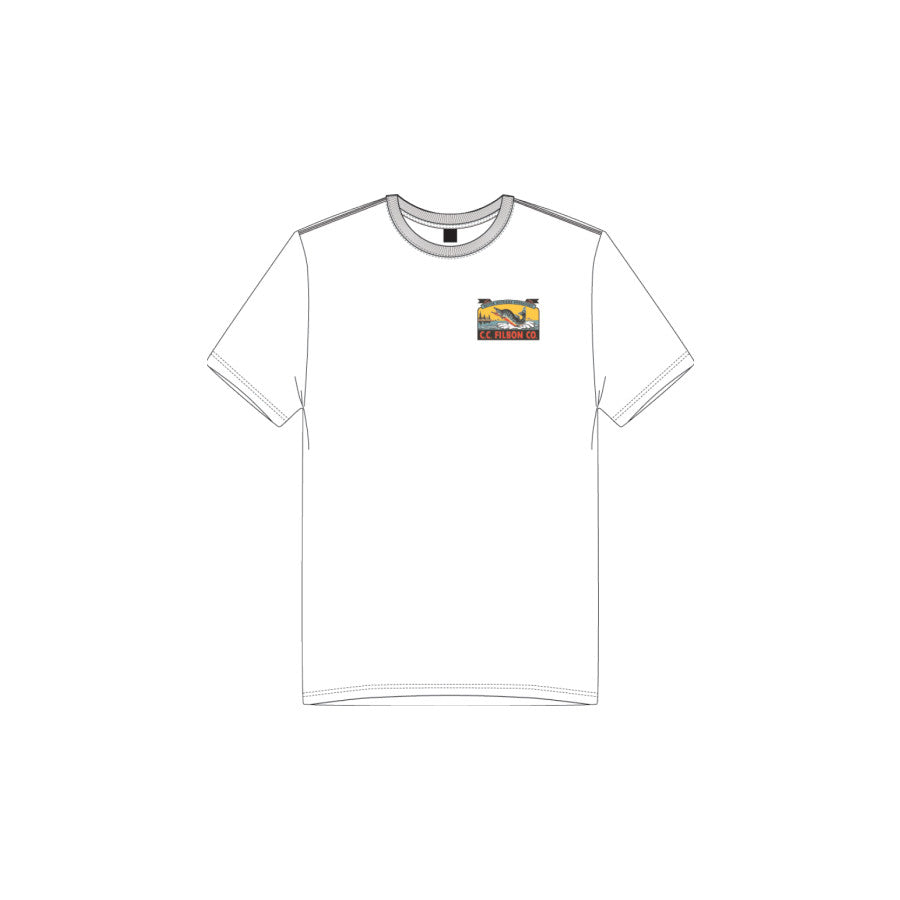 Filson Filson M Ss Moose Graphic Tee Bright White