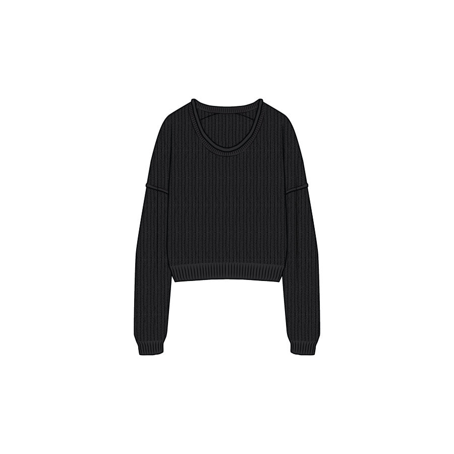 Prana Prana W Malibu Lagoon Sweater Black Marl