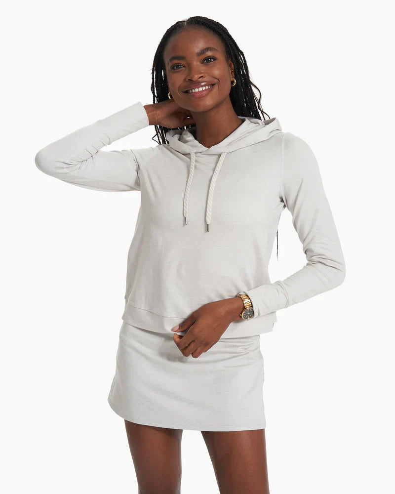 Vuori Vuori W Halo Essential Hoodie Moss Heather