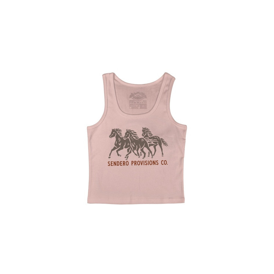 Sendero Provisions Co. Sendero W Wild Wild Horses Tank Top Primrose