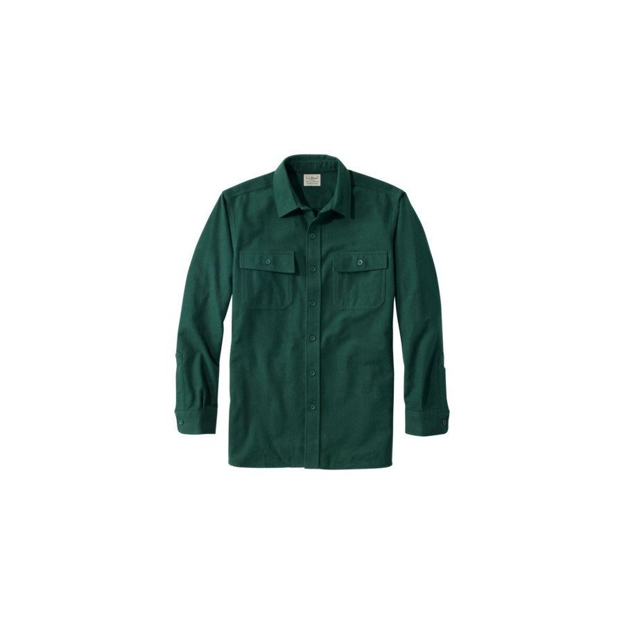 L.l.bean Llb M Chamois Shirt Deep Green