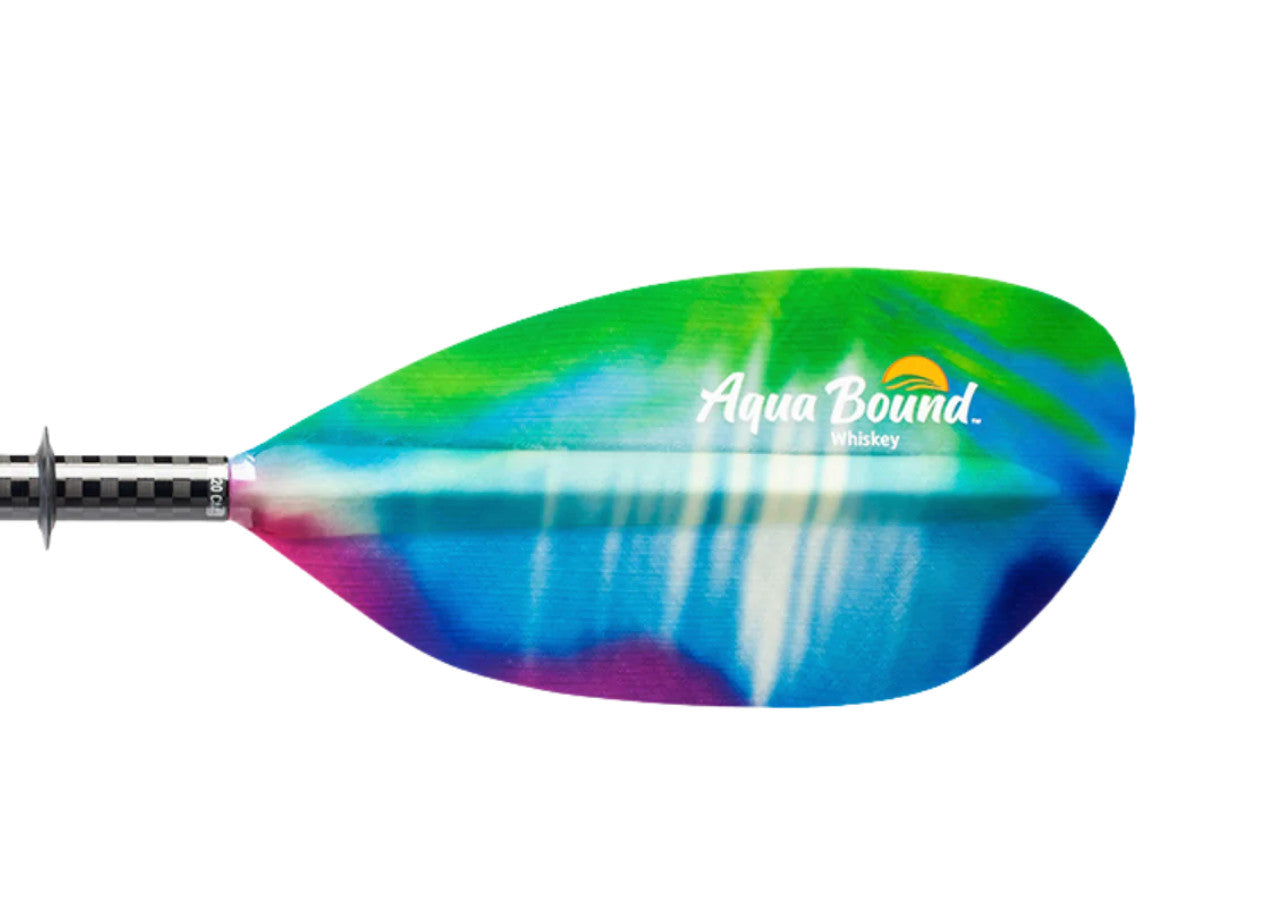 Aquabound Ab Whiskey Fiberglass 2-pc Straight Paddle Northern Lights