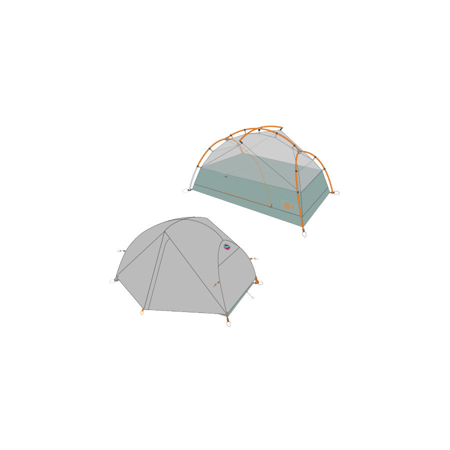 Big Agnes Inc. Ba Seven Lakes Tent Gray/Violet