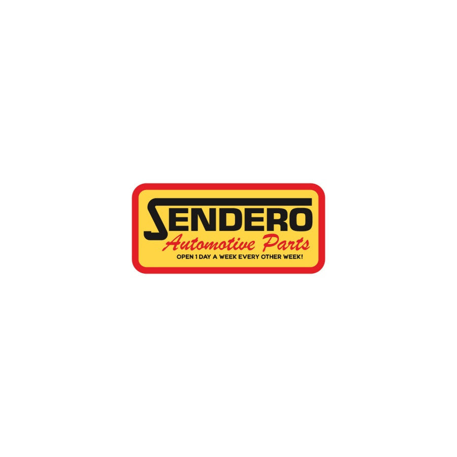 Sendero Provisions Co. Sendero Automotive Sticker YELLOW