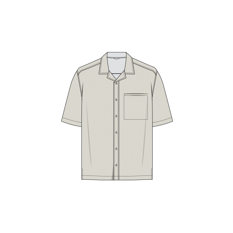Prana Hideaways Ss Shirt BEACH PEBBLE