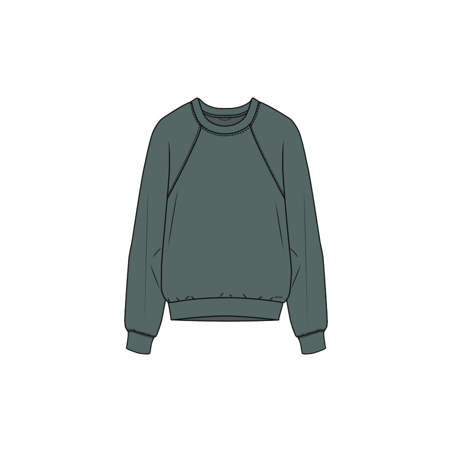 Prana Shea Soft Crewneck AGAVE GREEN