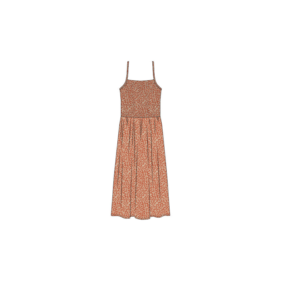 Prana Sunspun Smocked Pocket Dress CHILI FLORETTA