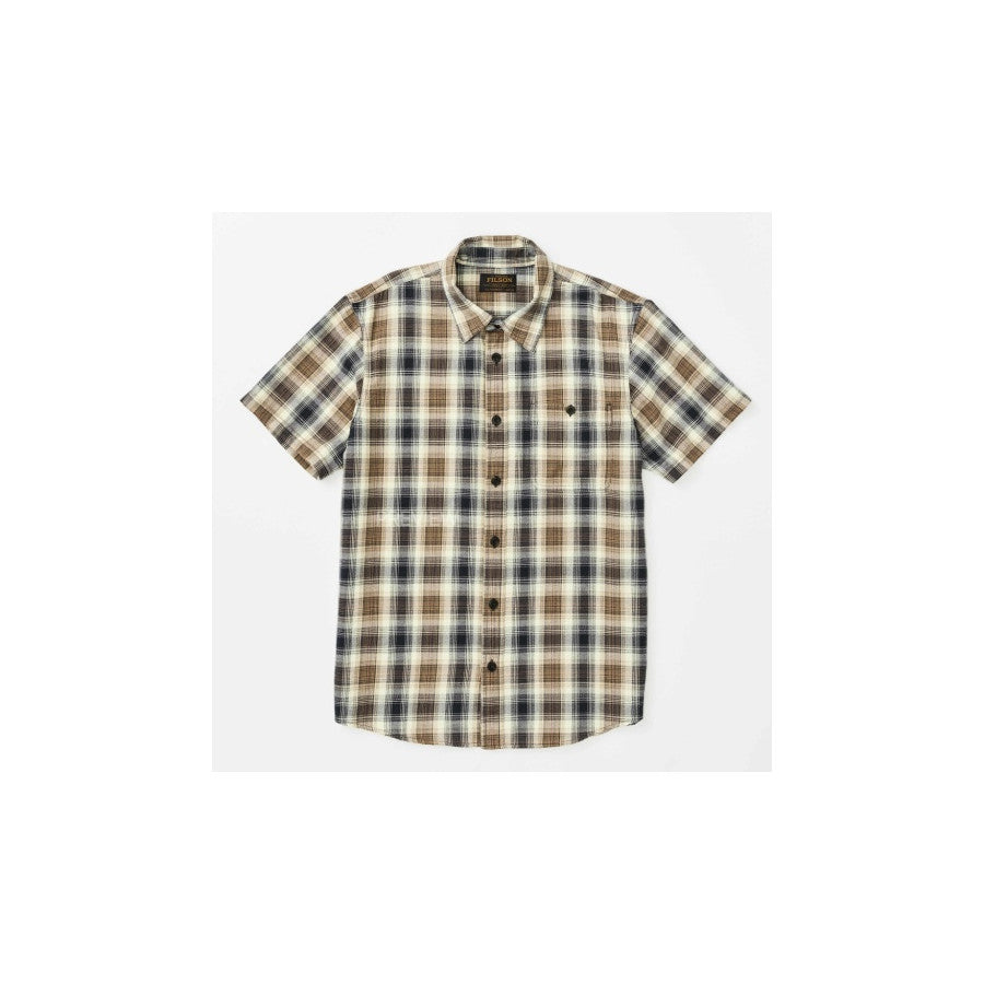 Filson Filson M Ss Drafter Shirt Khaki/Navy Plaid
