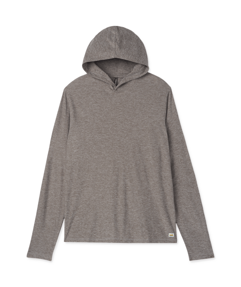Mens Vuori M Strato Tech Hoodie Heather Grey