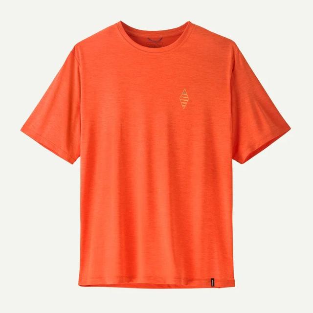Patagonia Mens Cool Cap Daily Graphic Shirt water people sets: orange peel/light orange peel x-dye