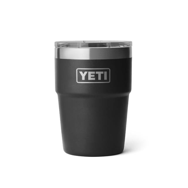 Yeti Rambler 16 Oz Stackable Cup Black Black
