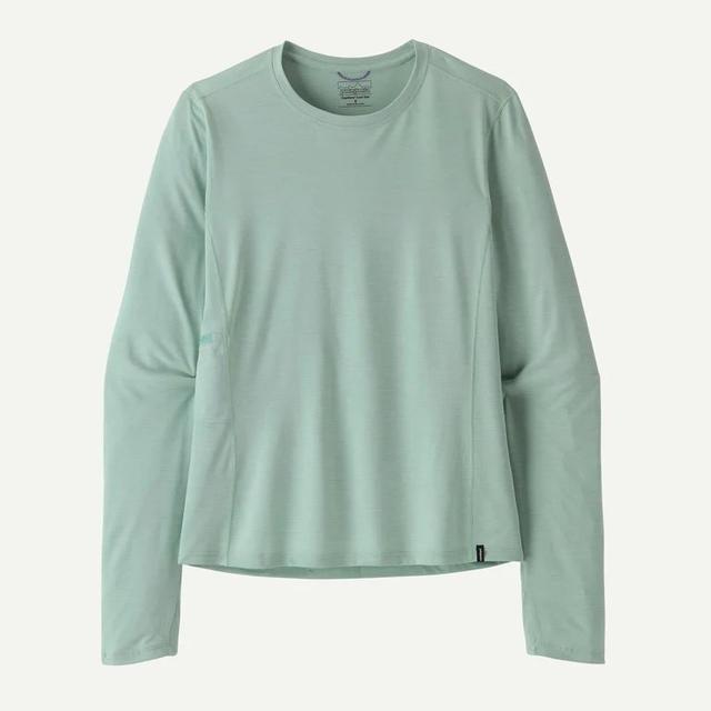 Patagonia Pat W Ls Cap Cool Sun Shirt Thermal Blue/Thin Ice X-Dye