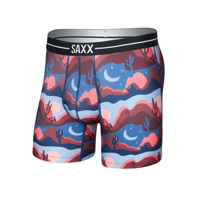 Saxx Volt Breathable Mesh Boxer Briefs Canyon Daze-Red Clay