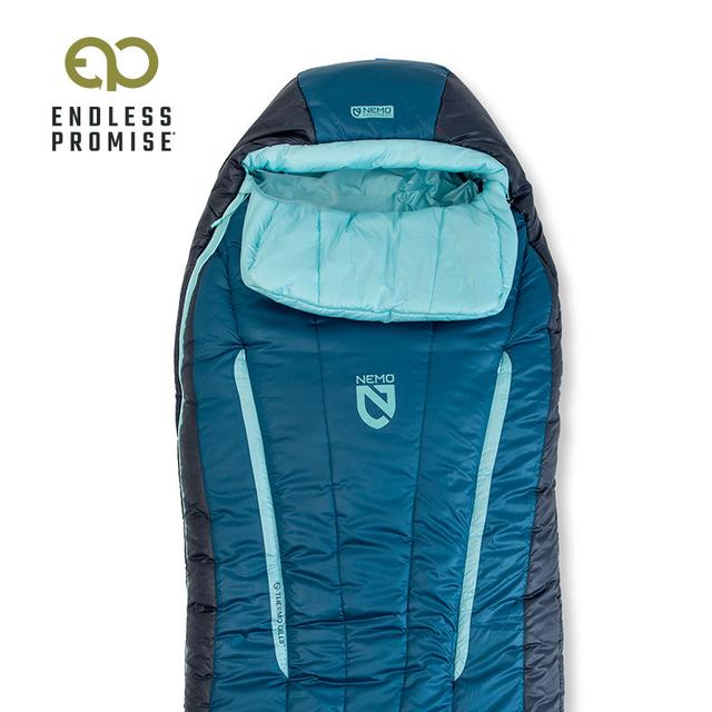 Nemo Forte Endless Promise Synthetic Sleeping Bag Abyss/Hazy Aqua