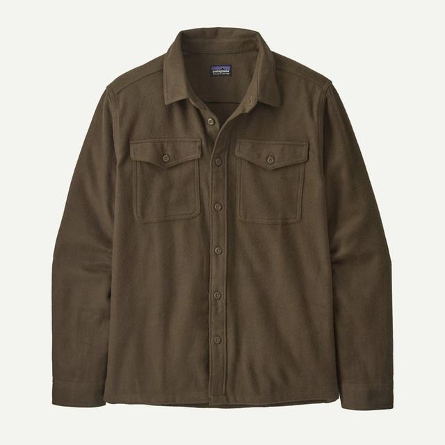 Patagonia Mens Long Sleeve Fjord Flannel Shirt whole weave: marlow brown