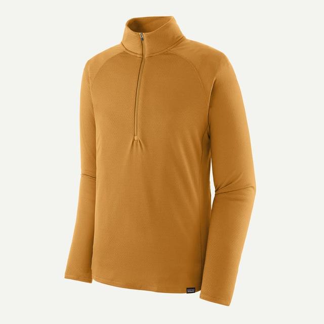 Patagonia Mens Capilene Midweight Zip Neck talon gold
