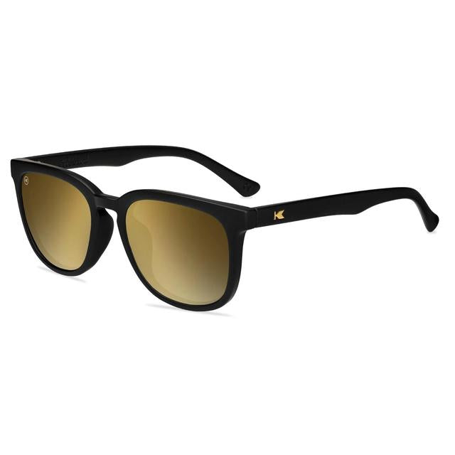 Knockaround Rubberized Rio Paso Robles Sport Sunglasses Black Gold Paso Robles
