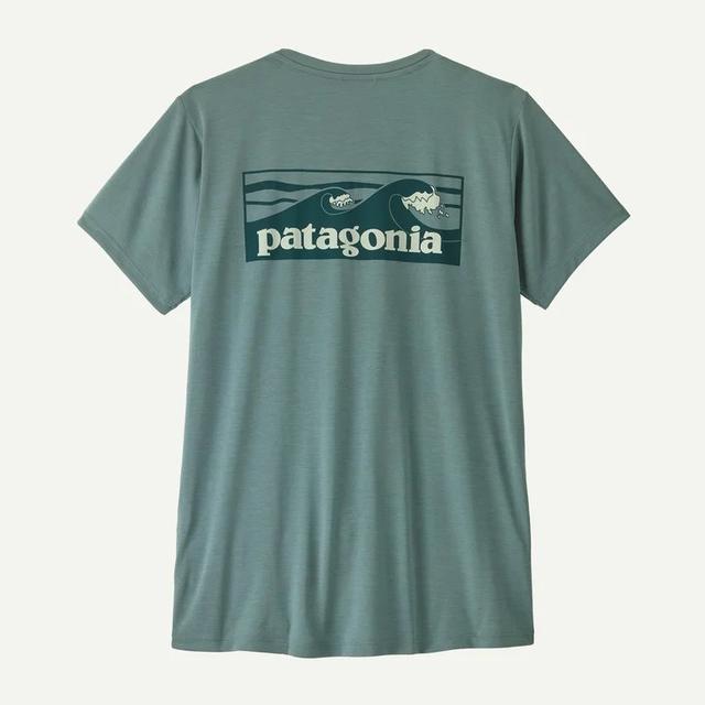 Patagonia Womens Cap Cool Daily Graphic Shirt bl: blue sage/light blue sage x-dye