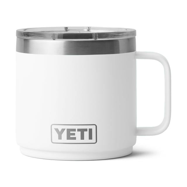 Yeti Rambler 14oz Ceramic Mug Magslider Lid White