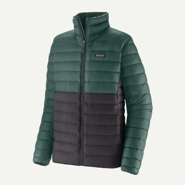 Patagonia Mens Down Sweater cascade green w/black