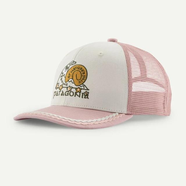 Patagonia Kids Trucker Hat natures pace: birch white