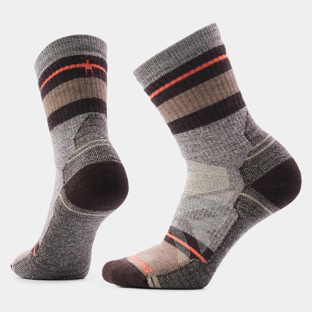 Smartwool Hike Saturnsphere Crew Socks Taupe - Natural Marl