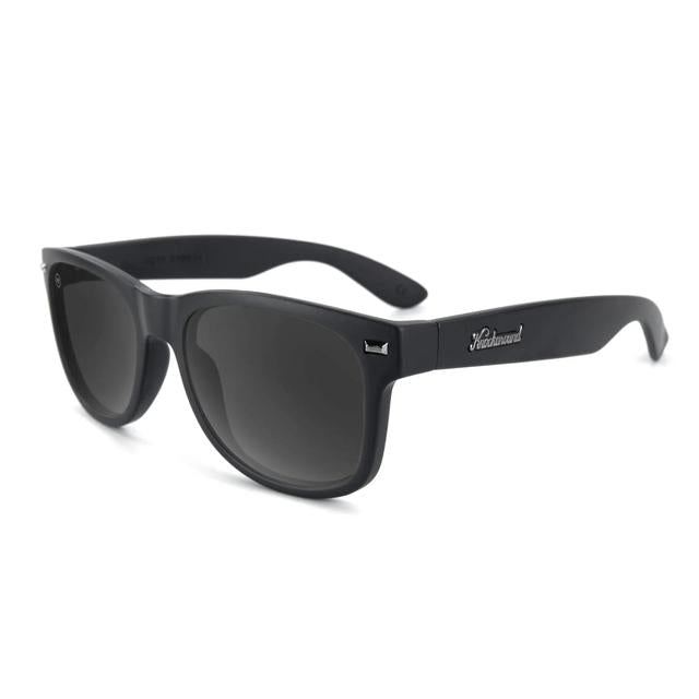 Knockaround Black On Black Fort Knocks Sunglasses Matte Black on Black / Smoke