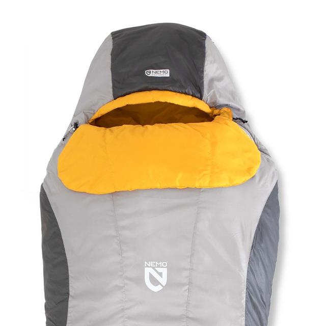 Nemo Tempo Synthetic Sleeping Bag Paloma Gray/Mango