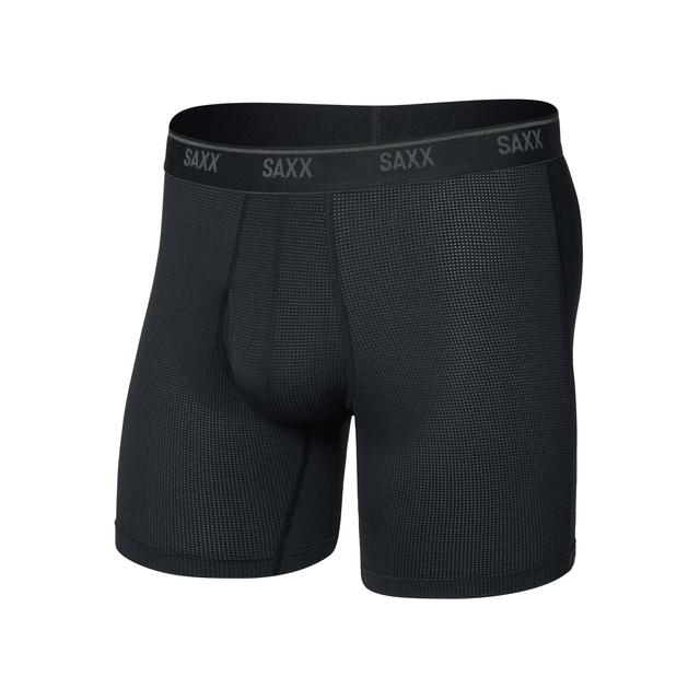 Saxx Quest Quick-dry Mesh Boxer Briefs Black
