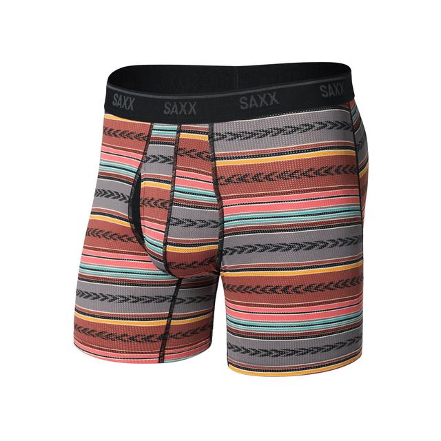 Saxx Mens Quest Boxer Brief globetrekker stripe/multi