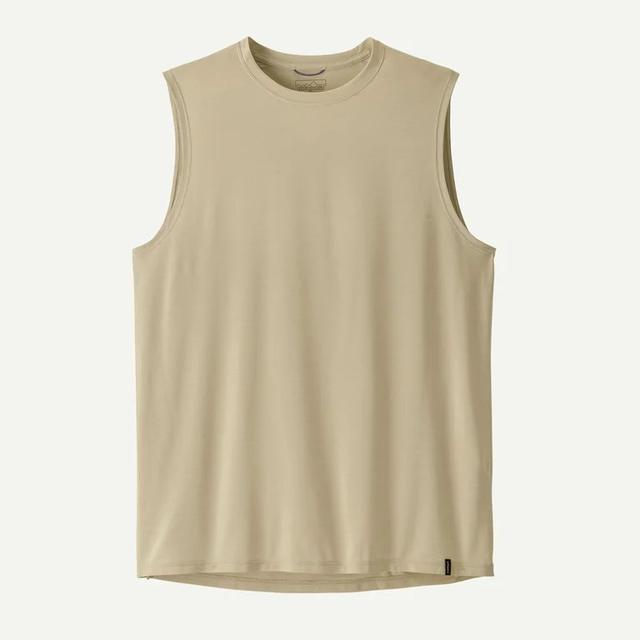 Patagonia Mens Pat M Cap Cool Ultra Tank Pumice/Dyno White X-Dye