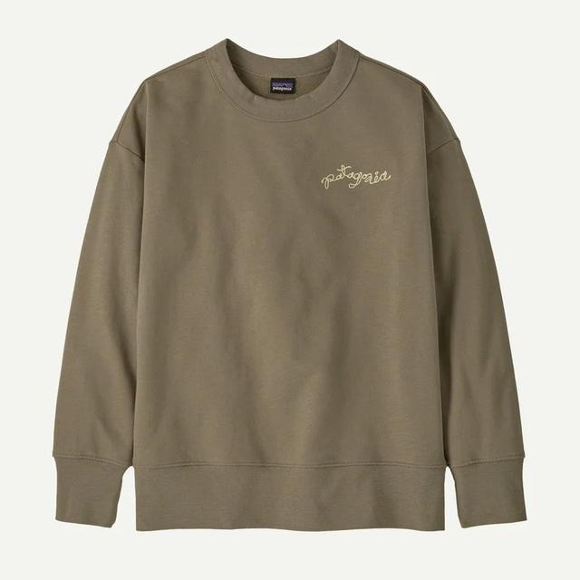 Patagonia Pat K Crew Sweatshirt Wiggle Fitz: Wing Grey