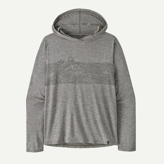 Patagonia Mens Cap Cool Daily Graphic Hoody strataspire stripe: feather grey