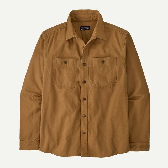 Patagonia Mens Pat M Point Reyes Canvas Shirt Nest Brown