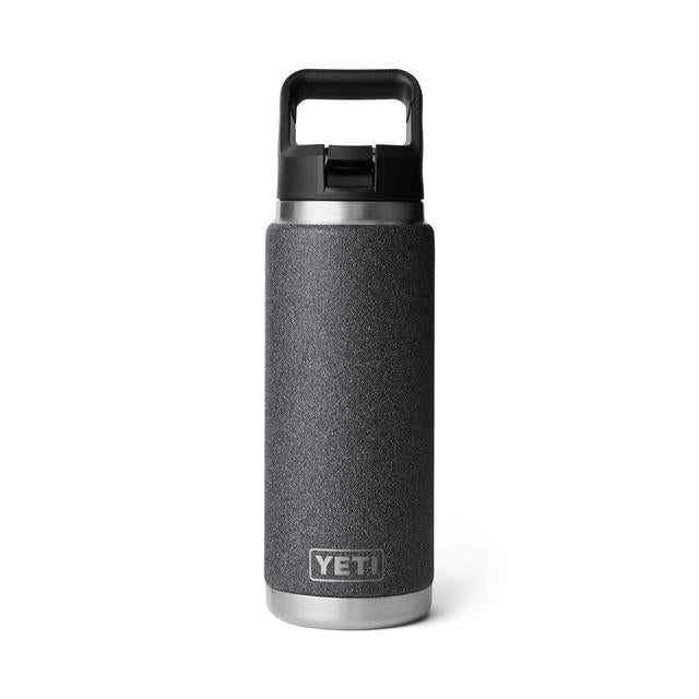 Yeti Rambler 26oz Straw Bottle Black Stone