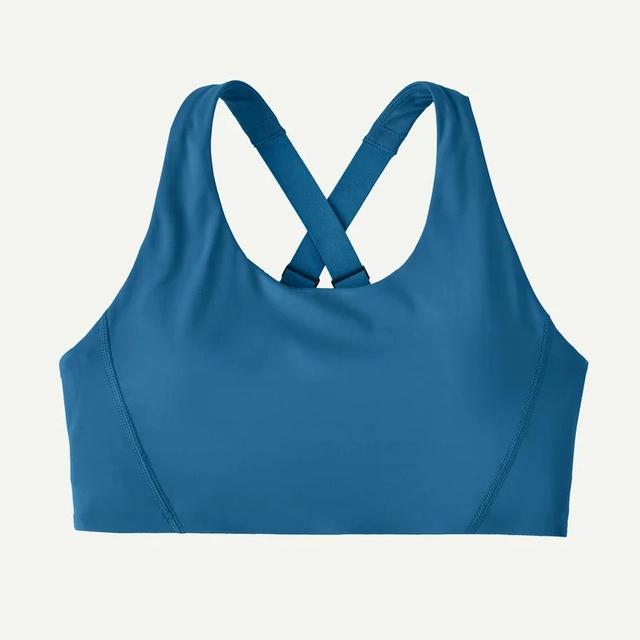 Patagonia Pat W Shadowlite Mid Impact Adjustable Bra Aquatic Blue