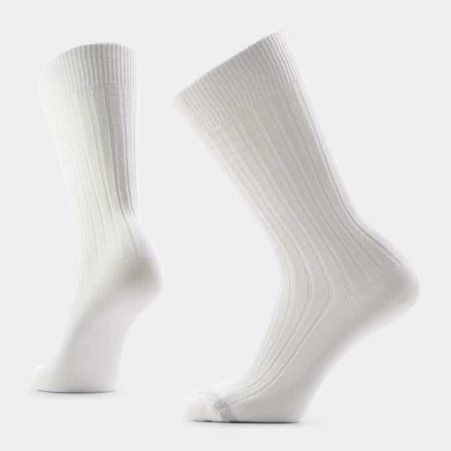 Smartwool Mens Sw W Everyday Slouchy Rib Tall Crew Socks White