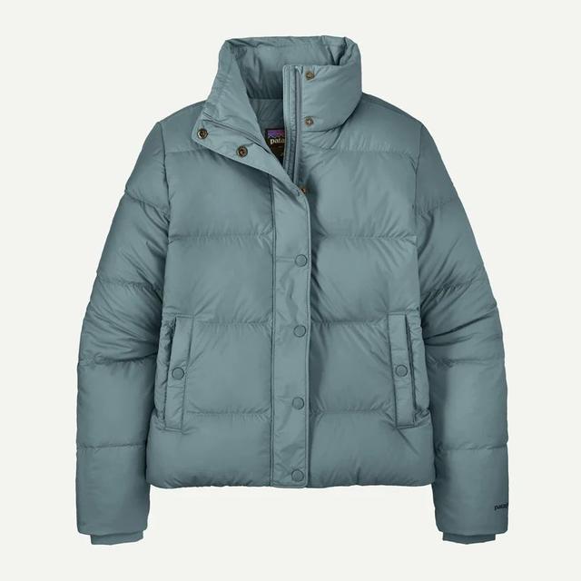 Patagonia Womens Silent Down Jacket blue sage