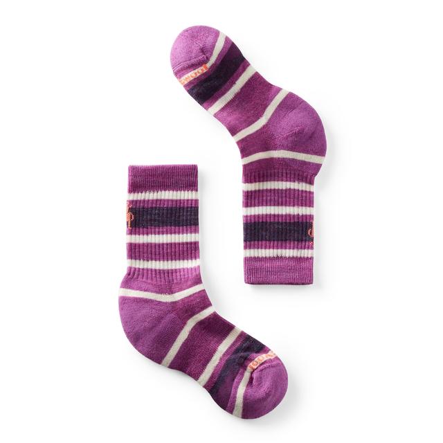 Smartwool Hike Striped Crew Socks Meadow Mauve