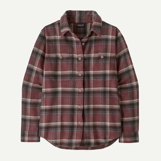 Patagonia Womens Fjord Flannel Shirt cozy cabin: berry fig