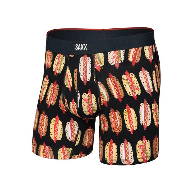 Saxx Vibe Xtra Soft Comfort Boxer Briefs Super Dawgs-Black