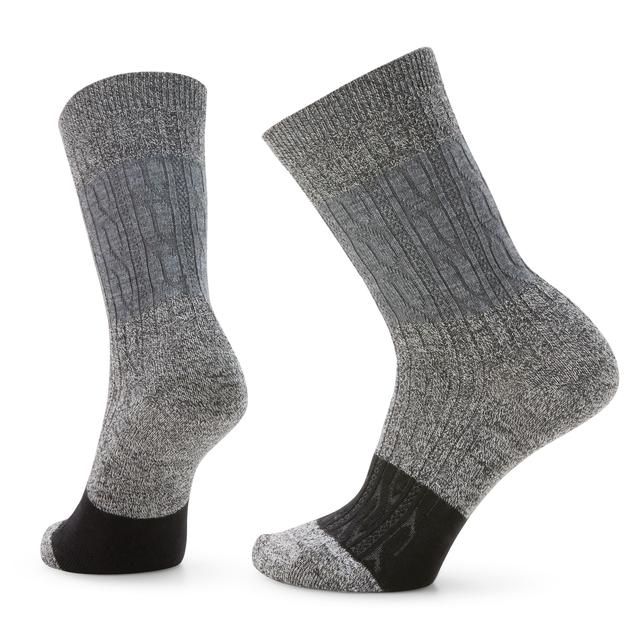 Smartwool Sw W Everyday Color Block Cable Crew Charcoal