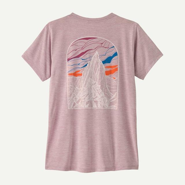 Patagonia Womens Cap Cool Daily Graphic Shirt cloud crag: quiet violet