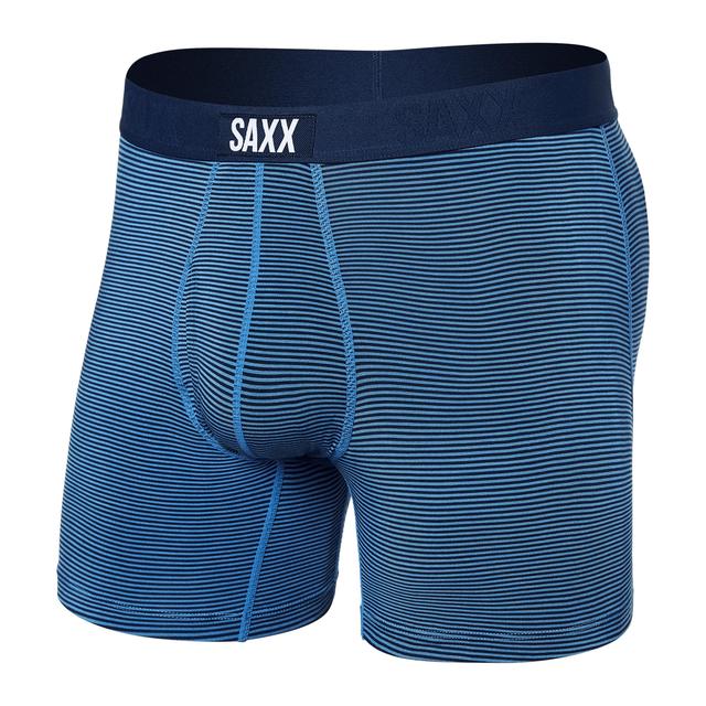 Saxx Mens Ultra Super Soft Boxer Brief ini Stripe/Granada Sky / M