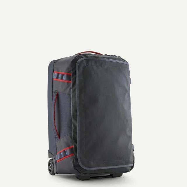 Patagonia Black Hole Wheeled Duffel 40l Smolder Blue w/Amanita Red