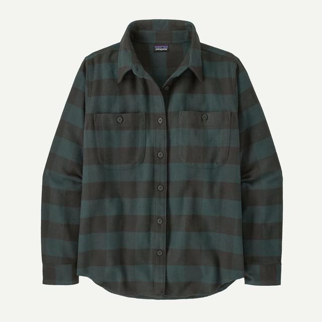 Patagonia Womens Fjord Flannel Shirt buffalo check: old growth green