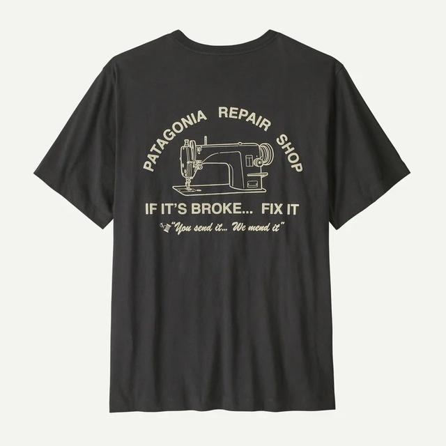 Patagonia Mens Repair Shop T-shirt Ink Black