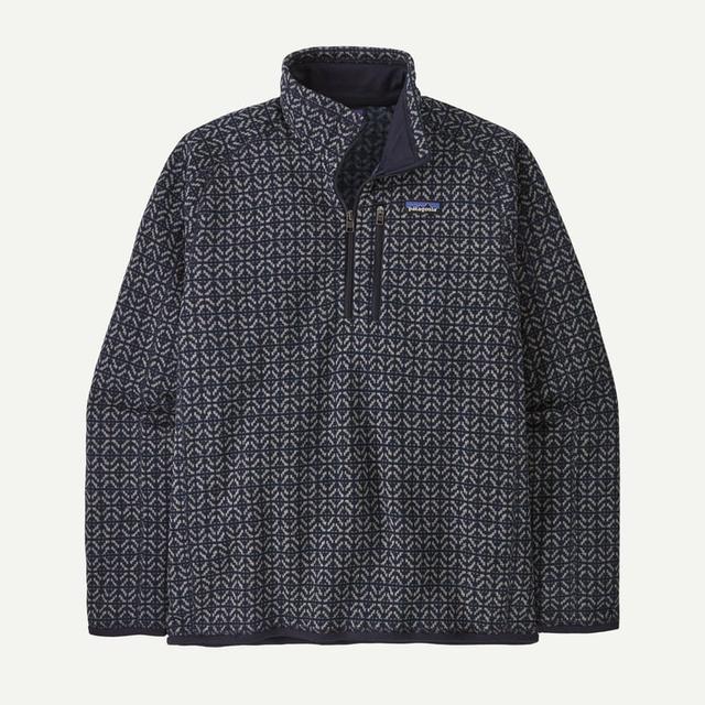 Patagonia Mens Better Sweater Quarterzip scales: sunken blue
