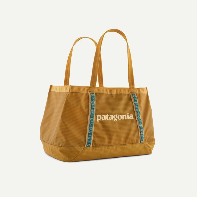 Patagonia Pat U Black Hole Tote Pufferfish Gold